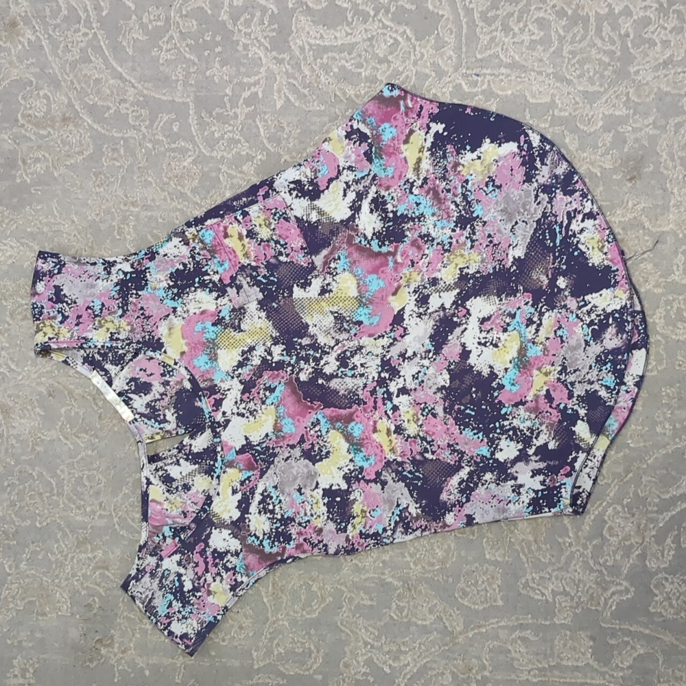 Rumors Criss Cross Open Back Multicolor Top